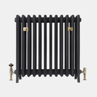 Grace 6 column 760mm cast iron radiator in matt black finish